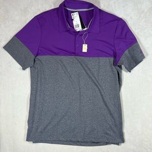 NWT Large Adidas Men's Purple UPF 50 Ultimate 365 All Day 2.0 Golf Polo Shirt